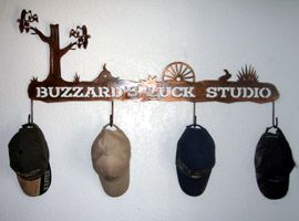 Buzzards Luck Studio hat hanger